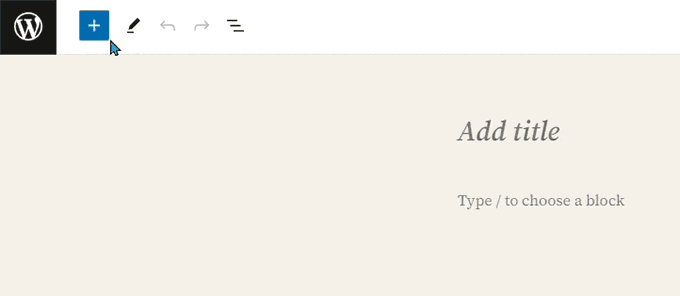 如何使用 WordPress 区块编辑器（Gutenberg 教程） add-new-block-animation20251114_ -4