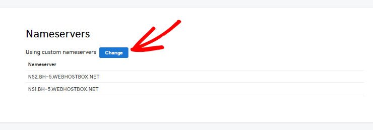 如何将 GoDaddy 网站构建器网站迁移到 WordPress change-nameservers20251123_ -9