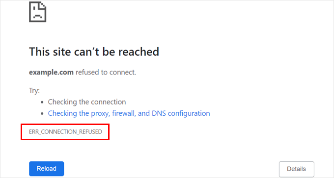 63 个最常见的 WordPress 错误及解决方法 connection-refused-error20251114_ -63