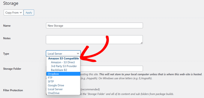 WordPress 错误排查入门指南（分步详解） duplicator-storage-options20251123_ -2