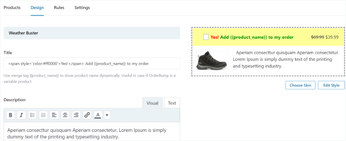 如何在 WooCommerce 中提升产品销售额（5 种简单方法） editing-design-of-your-bumb-offer20251114_ -20