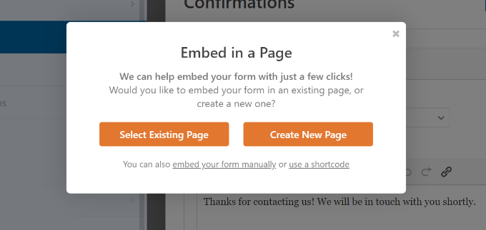 如何在 WordPress 中创建调查问卷（使用 Beautiful Reports） emebd-a-form-in-page20251114_ -17