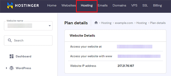如何将 WordPress 迁移到新的主机或服务器而无需停机 hostinger-server-ip20251108_ -8