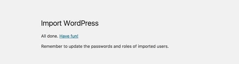 如何将您的网站从 Weebly 迁移到 WordPress importsuccess20251123_ -9