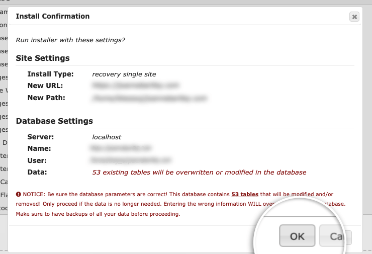 如何备份 WordPress 多站点（使用插件和不使用插件） install-confirmation-in-duplicator20251120_ -38