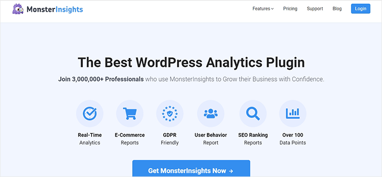 2025 年 45+ 款最佳 WordPress 插件 monsterinsights20251118_ -3