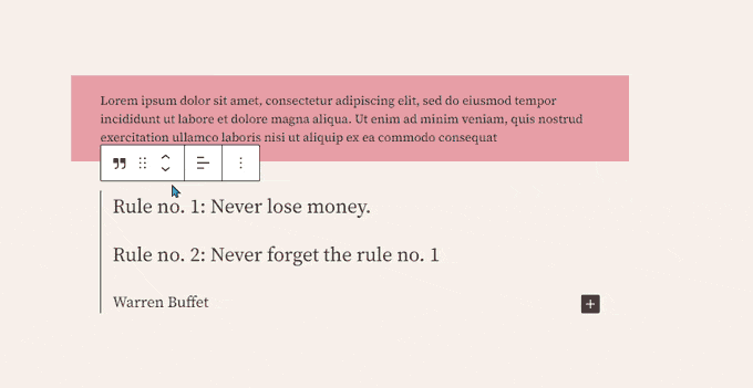 如何使用 WordPress 区块编辑器（Gutenberg 教程） move-blocks-animation20251114_ -8