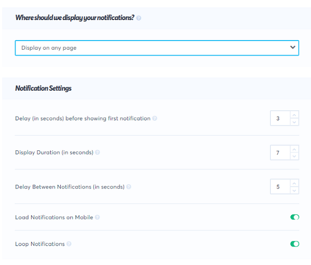 TrustPulse 评测：利用社交证明应用提升转化率 notification-settings20251119_ -13