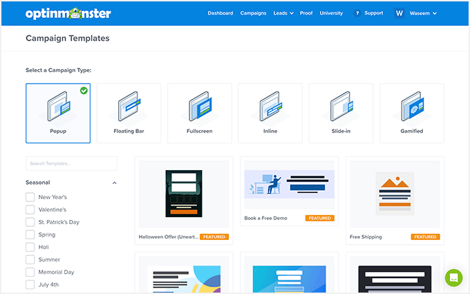 2025 年 5 款最佳 WordPress 弹出窗口插件(性能对比) omcampaignsetup20251107_ -3 2025 年 5 款最佳 WordPress 弹出窗口插件(性能对比) omcampaignsetup20251107_ -3
