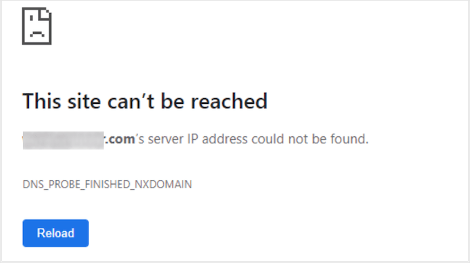 63 个最常见的 WordPress 错误及解决方法 site-cannot-reached-error20251114_ -56