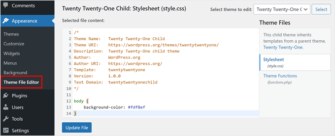 终极 WordPress 安全指南——循序渐进 (2025) theme-file-editor-min20251108_ -13