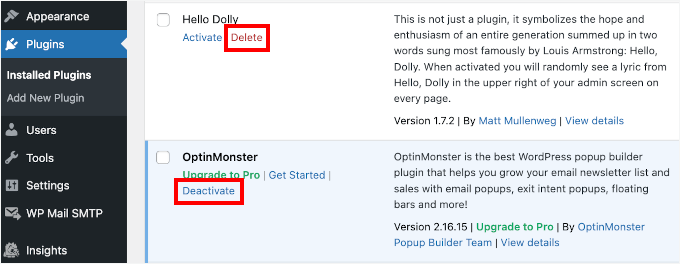 如何安装 WordPress 插件——新手入门分步指南 wp-plugins-installedplugins-delete-deactivate20251114_ -10 如何安装 WordPress 插件——新手入门分步指南 wp-plugins-installedplugins-delete-deactivate20251114_ -10
