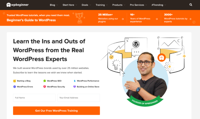 如何提升 WordPress 用户体验(13 个实用技巧) wpbeginner-homepage20251109_ -14 如何提升 WordPress 用户体验(13 个实用技巧) wpbeginner-homepage20251109_ -14