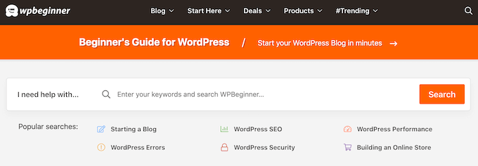 WordPress 错误排查入门指南（分步详解） wpbeginner-search-homepage20251123_ -3