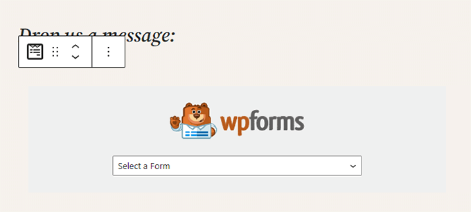 如何使用 WordPress 区块编辑器（Gutenberg 教程） wpforms-block20251114_ -17