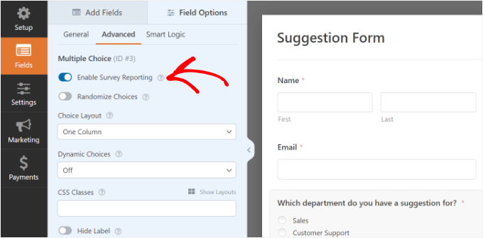 如何在 WordPress 中创建调查问卷（使用 Beautiful Reports） wpforms-survey-reporting-option-for-individual-fields20251114_ -26