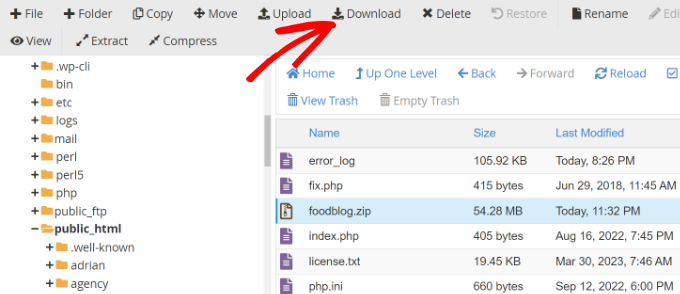 如何备份您的 WordPress 网站（终极指南） download-the-compression-file20251201_ -43