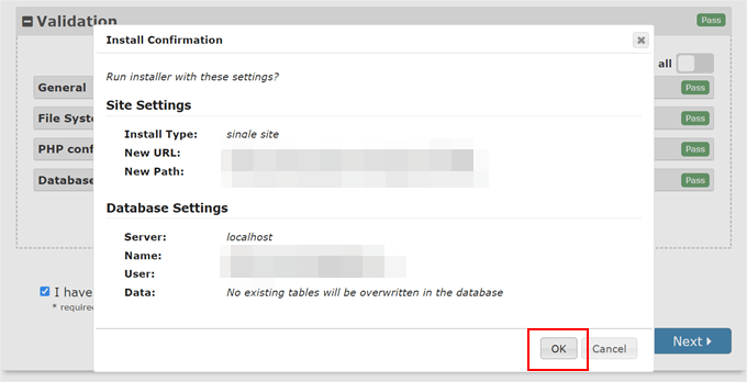 如何备份您的 WordPress 网站（终极指南） duplicator-confirm-min20251201_ -50
