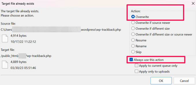 如何修复 WordPress 中的严重错误(分步指南) overwritecorefiles20251201_ -22 如何修复 WordPress 中的严重错误(分步指南) overwritecorefiles20251201_ -22