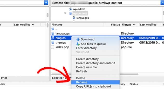 无法访问 WordPress 后台时，如何停用所有插件 rename-plugins20251201_-2 -2