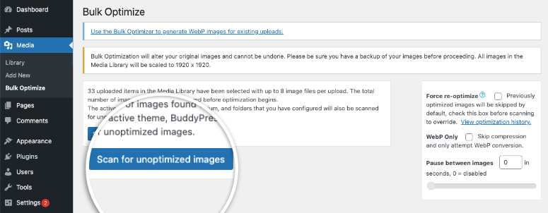 EWWW图像优化器评测:功能、定价及替代方案(2025) scan-for-unoptimized-images20251206_ -9 EWWW图像优化器评测:功能、定价及替代方案(2025) scan-for-unoptimized-images20251206_ -9